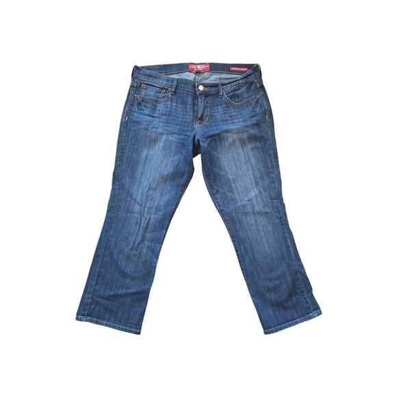 Lucky Brand Sweet ’N Crop Jeans Women’s 8/29 | Mid Rise Blue Denim Cropped Y2K - Picture 1 of 7